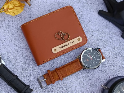 special combo for your boyfriend wallet + wrist watch combo