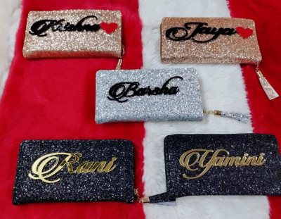 customixed shimmer wallet for girls 